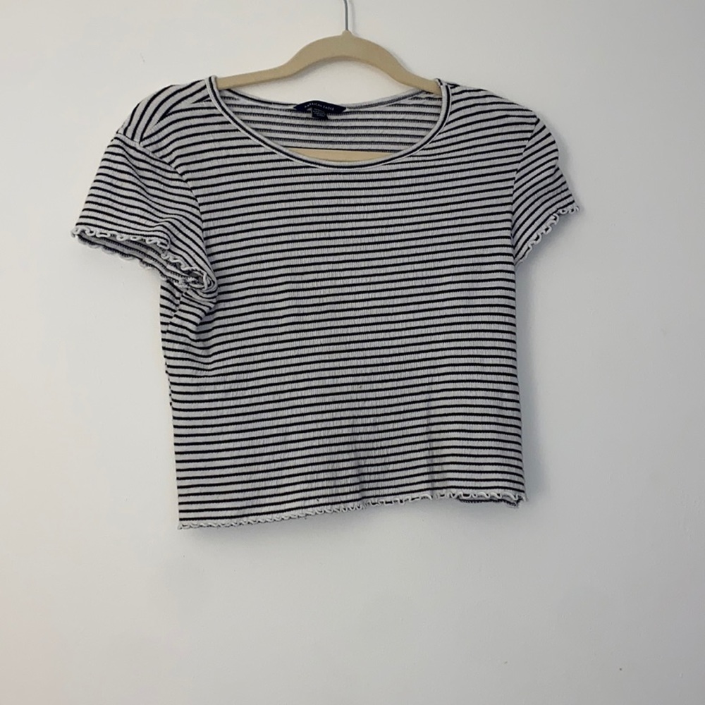 American Eagle Striped Crop Top